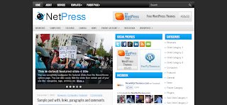 NetPress Wordpress Template Is a Clean And Simple Tech Wp Blog