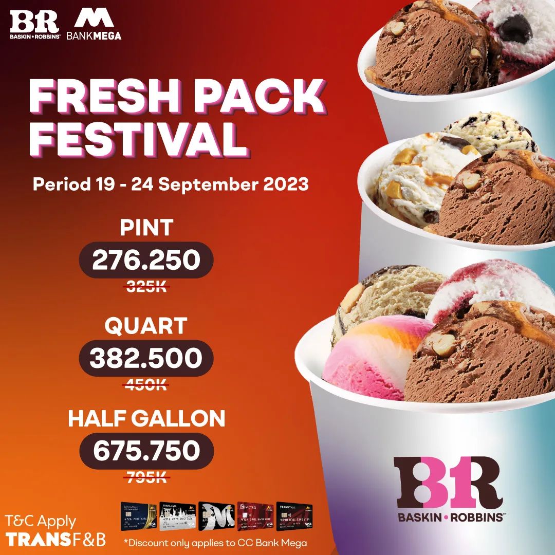 BASKIN ROBBINS Promo FRESH PACK FESTIVAL