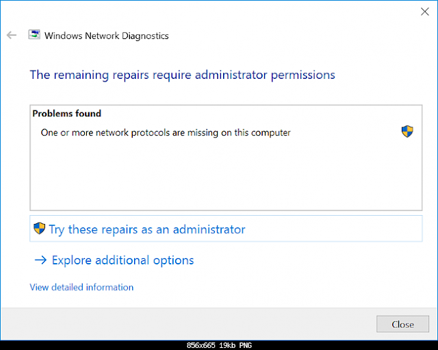 one or more network protocols are missing on this computer windows 10 [SOLVED]