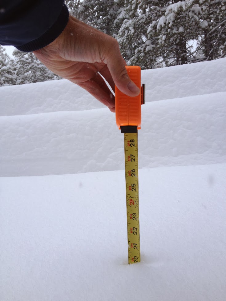 A Mystery Writer's Notes From Tahoe: How Much Snow Did ...