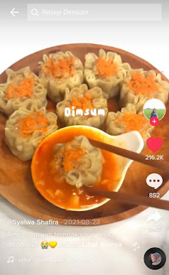 Resep kulit isian dan saos dimsum lengkap