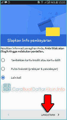 Buat Email gmail Baru lewat hp