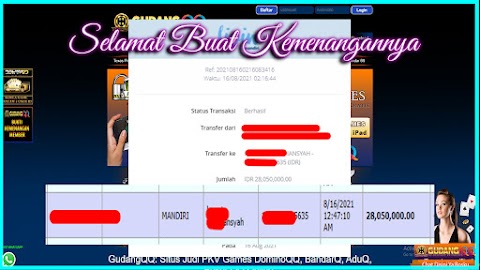 Selamat Kepada Member Setia GudangQQ WD sebesar Rp. 28.050.000.-