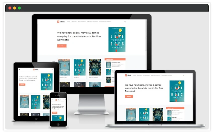 uBook blogger template: uBook Blogger Template