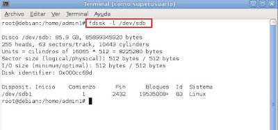 Comando FDisk de Linux