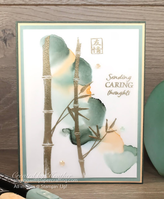 embossed bamboo beauty and blended alcohol technique 2