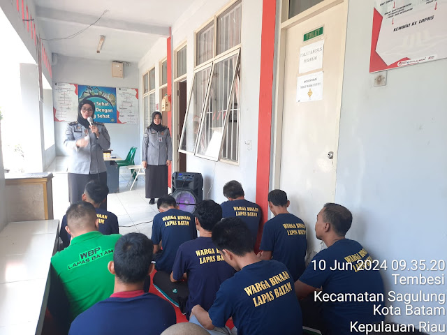 Lapas Batam Lakukan Skrining TB dan HIV terhadap Pegawai Sipir dan Warga Binaan