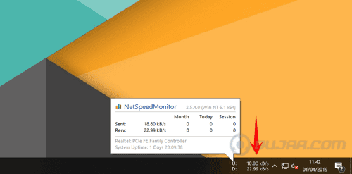 Cara Mudah Menampilkan Kecepatan Internet Di Toolbar Windows 8 - 10
