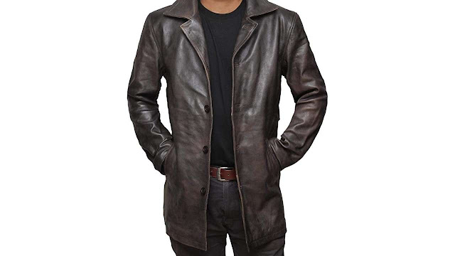Natural Distressed Leather Jacket