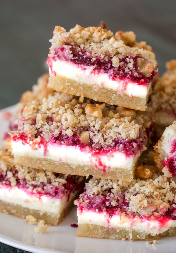 Keto Cranberry Cheesecake Bars