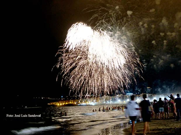 Conciertos y fuegos artificiales  San Juan 2017, Las Canteras