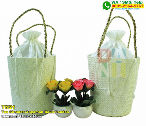 Tas Siraman Anyaman Daun  Pandan  Souvenir Pernikahan