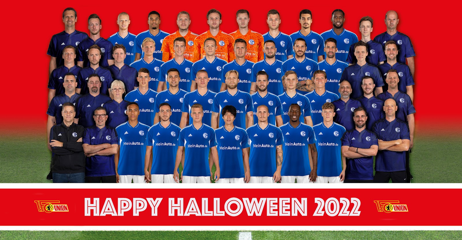 Union Berlin verkleidet sich zu Halloween als Schalke 04 