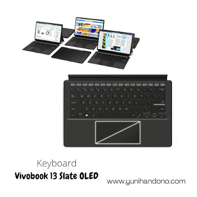 keyboard vivobook 13 slate oled yang nyaman