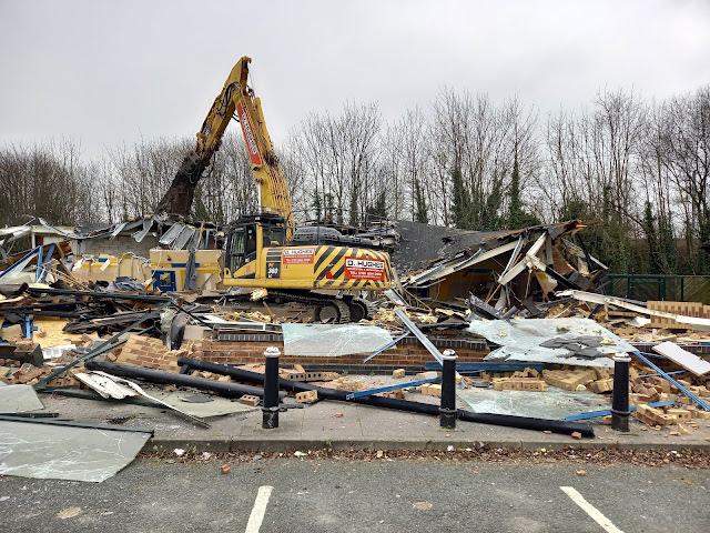 The former Blockbuster Video store in Fallowfield, Manchester, 12th January 2024