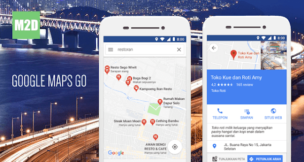 Aplikasi peta untuk Android ya Google Maps Google Maps Go: Aplikasi Peta Android Ringan Irit RAM