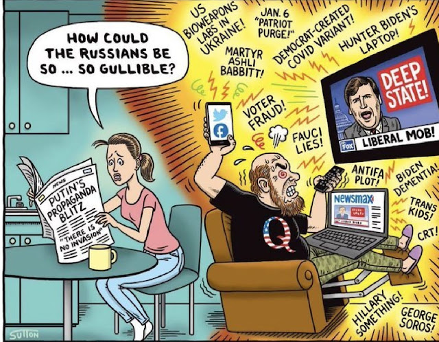 QAnon Freak Brainwashing Cartoon