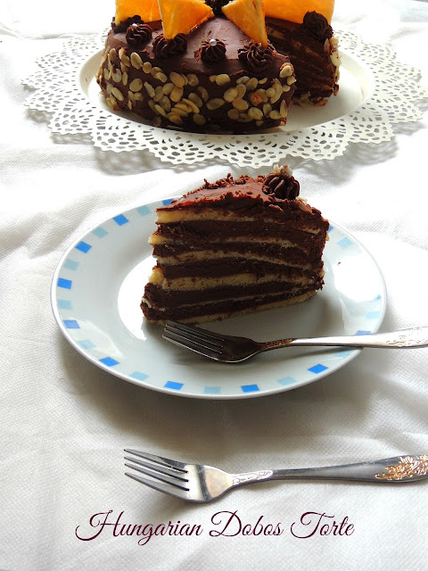 Hungarian Layered Cake, Dobos Torte
