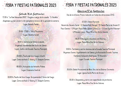 Camas - Feria y Fiestas 2023 - Programación 02