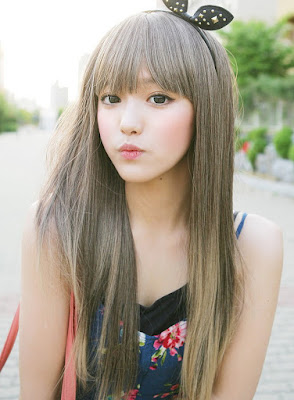 Fashions Harajuku Asian Girls Long Hairstyle