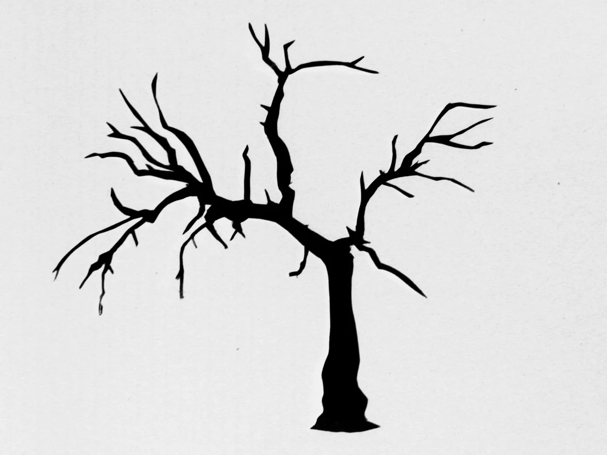 saraccino Tree stencil