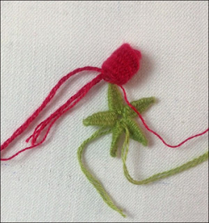 Today, I'm here to introduce a new idea that will add depth to your 3D embroidery work.  I'll be demonstrating how to create three-dimensional rosebuds using the Standalone Woven Picot and Chain Woven Picot Stitch techniques.