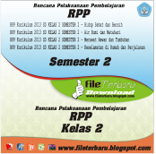Download RPP Kurikulum 2013 SD Kelas 2 Semester 2 lengkap