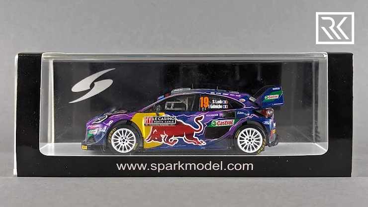 Zdjęcie 1:43 Spark Ford Puma Rally1, Rally Monte Carlo 2022, Sebastien Loeb, Winner