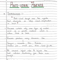 Antiviral agents (Unit:- 3):- Hand written notes