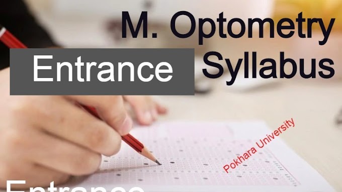 Master of Optometry: Entrance Examination Syllabus