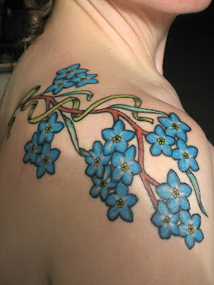 And what Jenny sent me was a breathtaking floral tattoo that is simply