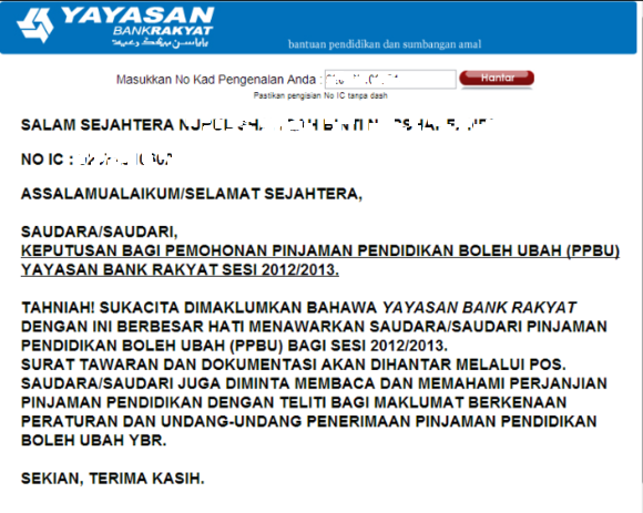 Contoh Soalan Yayasan Bank Rakyat Selangor A