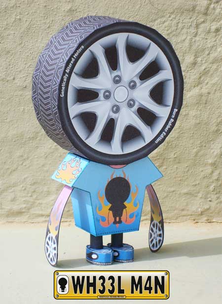 Wheelman Paper Toy