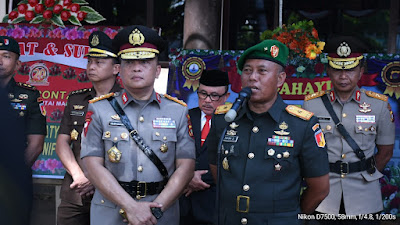 Danrem 133/Nani Wartabone Hadiri Upacara HUT Polda Gorontalo Ke-20 Tahun 2023