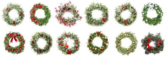 12 different wreath designs.