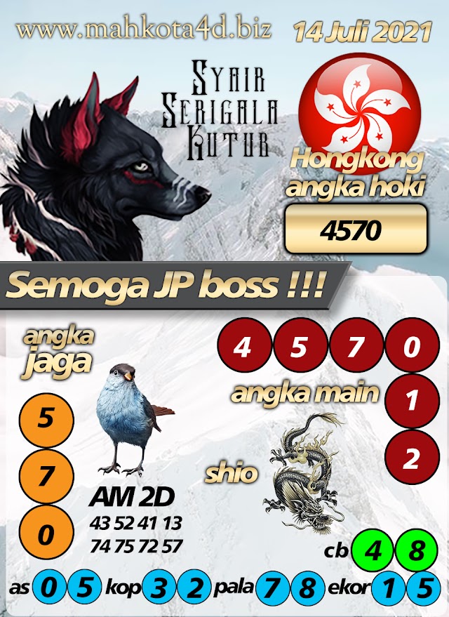 Syair Prediksi Togel Hongkong - HK Rabu, 14 - Juni - 2021