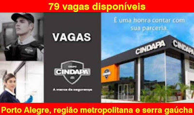 Cindapa abre 79 vagas para Aux. Limpeza, Porteiro e outros em Porto Alegre, região metropolitana e Serra Gaúcha