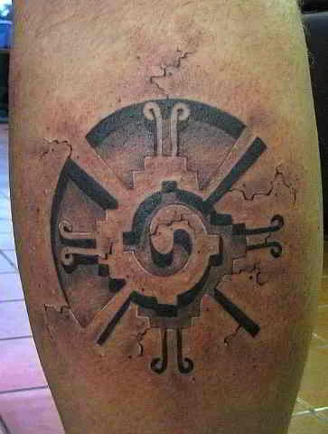 imagen de un tatuaje maya