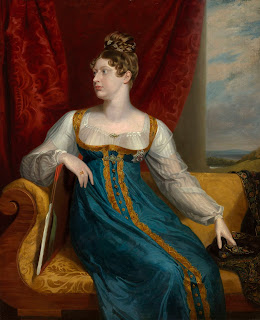 Painting of Princess Charlotte in her so-called "Russian Dress"