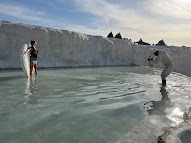 Pamukkale - Travertine Terraces - lots of posing near the observation deck