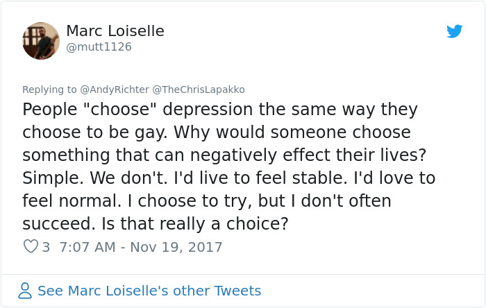 Comedian Andy Richter Gave A Powerful Response To Someone Who Said 'Depression Is A Choice'