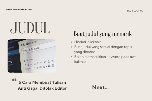 membuat tulisan seo