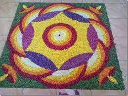 Flower Rangoli Design For Diwali