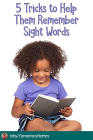 Sight Words: based on brain research, here are 5 different strategies to help little readers remember sight words.