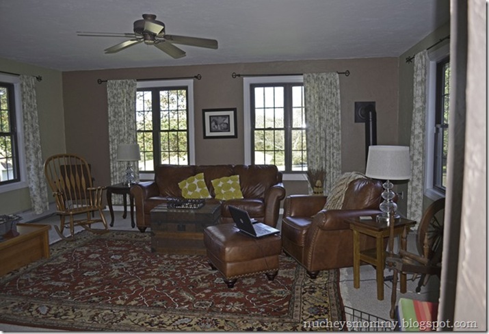 Coastal Cottage family room {before & after} | Four Generations ...