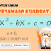 Pelajaran Matematika Persamaan Kuadrat