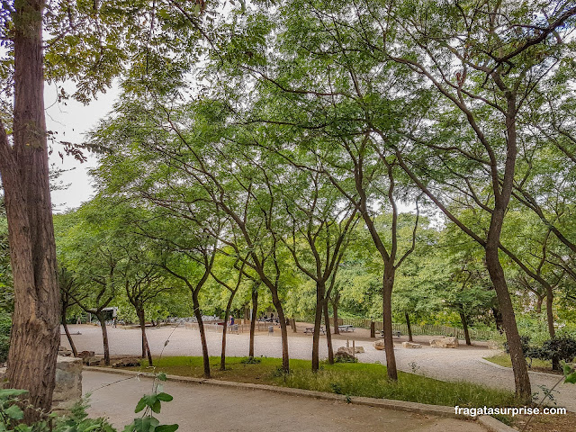 parque público em Montjuïc, Barcelona