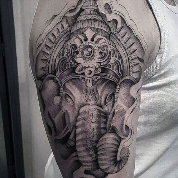 Tatuagem Ganesha: 60 ideias masculinas