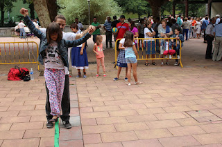 Funambulismo en las fiestas de El Regato