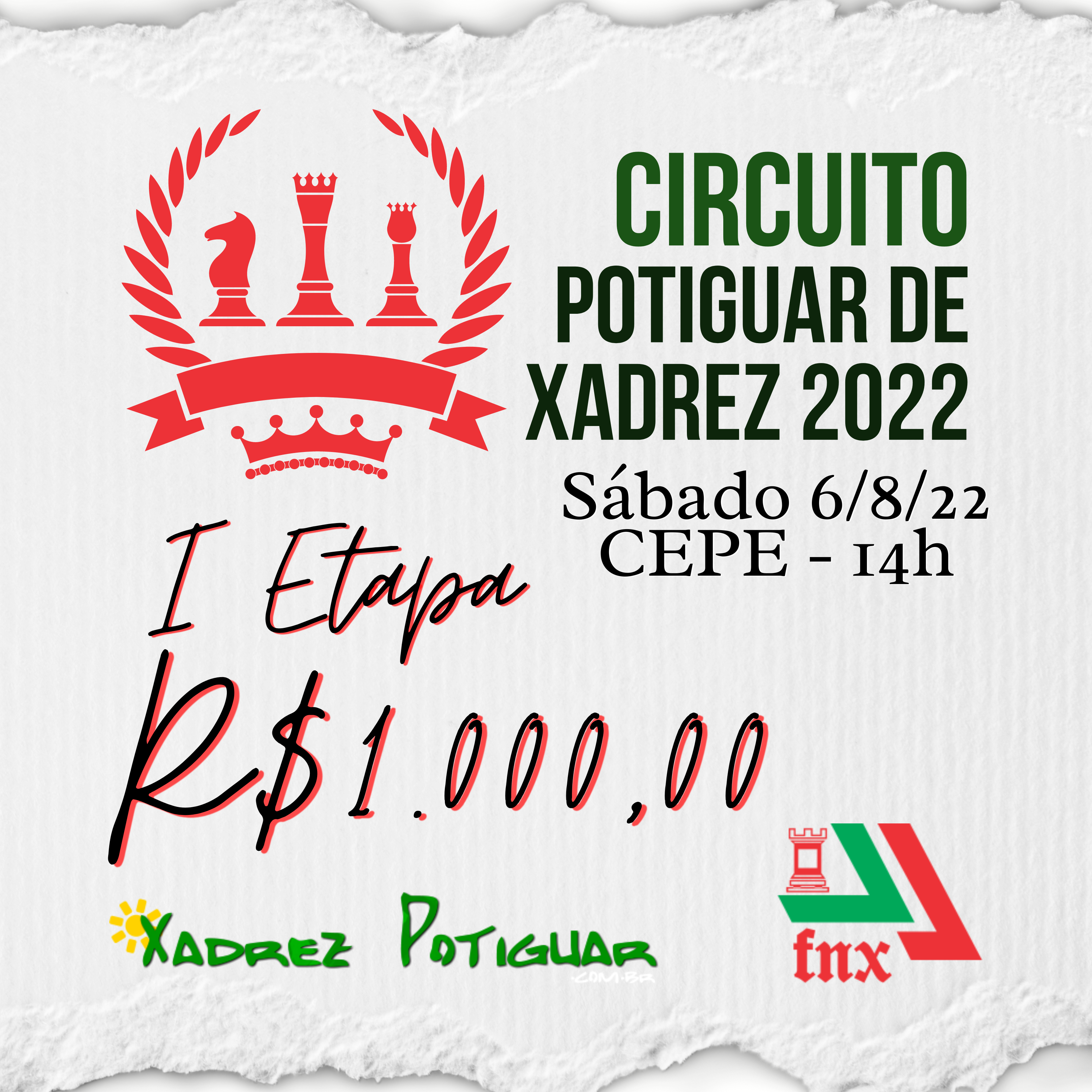 Circuito Potiguar de Xadrez - 1a. Etapa